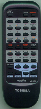 TOSHIBA BZ684432 VC474 Genuine  OEM original Remote