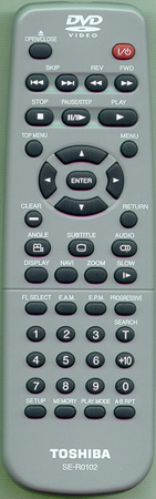 TOSHIBA P000383690 SER0102 Genuine  OEM original Remote