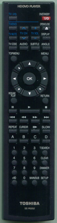 TOSHIBA P000477490 SER0252 Genuine  OEM original Remote