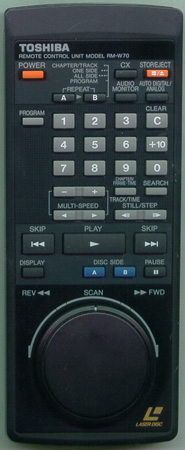 TOSHIBA RMW70 RMW70 Genuine  OEM original Remote