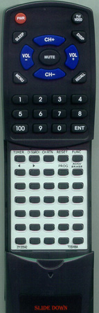 TOSHIBA 23120042 CT9586 replacement Redi Remote