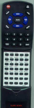 TOSHIBA 23120258 CT9667 replacement Redi Remote