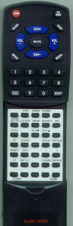 TOSHIBA 23120463 CT9725 replacement Redi Remote