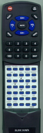 TOSHIBA 23306181 CT9853 replacement Redi Remote