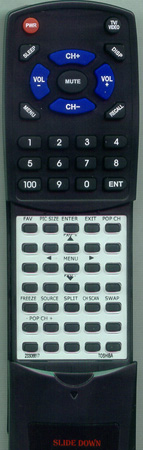 TOSHIBA 23306121 CT9819 replacement Redi Remote