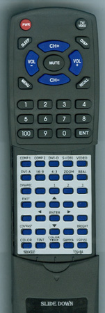 TOSHIBA 590-0409-30 replacement Redi Remote