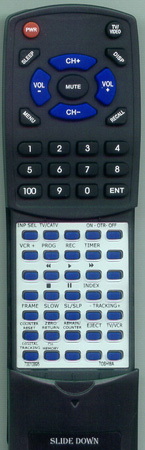 TOSHIBA 70010880 VC657 replacement Redi Remote