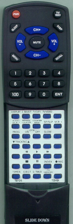 TOSHIBA 70011215 VC758 replacement Redi Remote