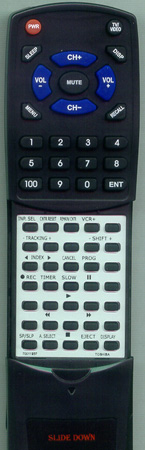 TOSHIBA 70011937 VC750 replacement Redi Remote