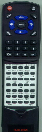 TOSHIBA 70012544 VC782 replacement Redi Remote