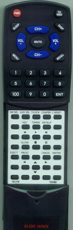 TOSHIBA 70012746 VC653 replacement Redi Remote