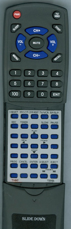 TOSHIBA 70148431 VC-701 replacement Redi Remote