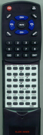 TOSHIBA 70148457 VC808 replacement Redi Remote