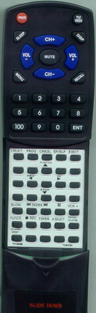 TOSHIBA 70148458 VC804 replacement Redi Remote