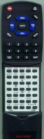 TOSHIBA 70148994 VC745 replacement Redi Remote