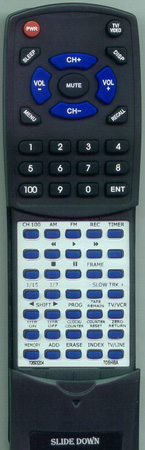 TOSHIBA 70693204 VC220T replacement Redi Remote