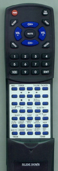 TOSHIBA 70693338 VC641TA replacement Redi Remote