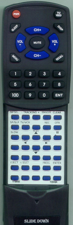 TOSHIBA 70796247 VC661T replacement Redi Remote