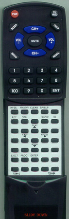 TOSHIBA 70796412 VC462T replacement Redi Remote
