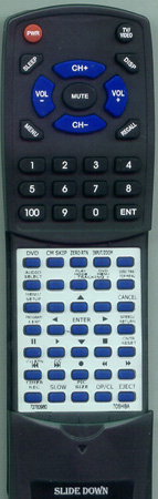 TOSHIBA 72783960 WCSBH21 replacement Redi Remote