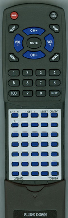 TOSHIBA 72795473 CT859 replacement Redi Remote