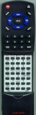 TOSHIBA 72796927 WCFN2 replacement Redi Remote