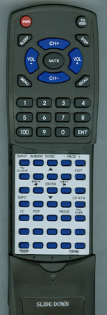 TOSHIBA 75002581 CT90256 replacement Redi Remote