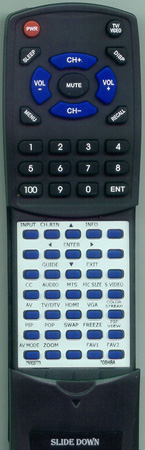 TOSHIBA 75003773 CT8008 replacement Redi Remote