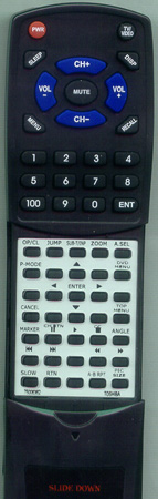 TOSHIBA 75006362 SER0258 replacement Redi Remote