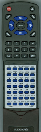 TOSHIBA 75030669 CT90395 replacement Redi Remote