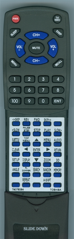 TOSHIBA 79078064 SER0044 replacement Redi Remote