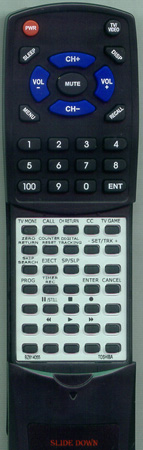 TOSHIBA BZ614055 VCK2B replacement Redi Remote