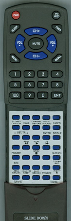 TOSHIBA BZ614160 VCK9B replacement Redi Remote