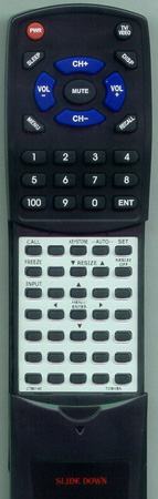 TOSHIBA CT-90140 CT90140 replacement Redi Remote