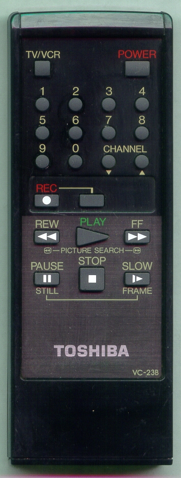 TOSHIBA VC-23B VC23B Refurbished Genuine OEM Original Remote