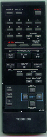 TOSHIBA VC32 VC32 Genuine  OEM original Remote