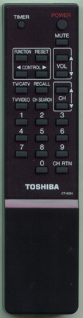 TOSHIBA 23120555 CT-9324 Genuine  OEM original Remote