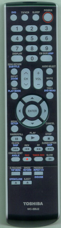 TOSHIBA 72783959 WC-SBU2 Genuine OEM original Remote