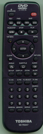 TOSHIBA 79078066 SE-R0047 Genuine OEM original Remote