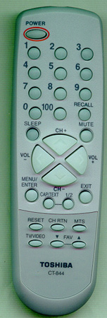 TOSHIBA AD302093 CT-844 Genuine  OEM original Remote