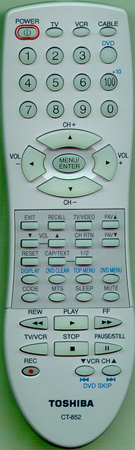TOSHIBA AE000622 CT-852 Genuine  OEM original Remote