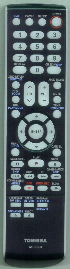 TOSHIBA AE006536 WC-SBC1 Genuine OEM original Remote