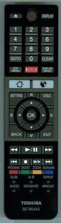 TOSHIBA AH803078 SER0443 Genuine  OEM original Remote