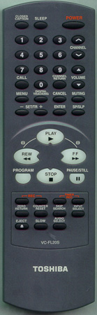 TOSHIBA BZ614221 VCFL20S Genuine  OEM original Remote