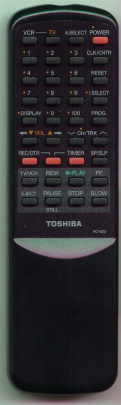 TOSHIBA BZ684333 VC-622 Genuine OEM original Remote
