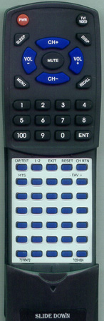TOSHIBA 72795472 CT-844 replacement Redi Remote