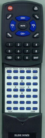 TOSHIBA 75002548 CT90262 replacement Redi Remote