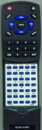 TOSHIBA 75011034 CT90303 replacement Redi Remote