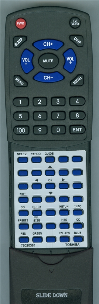 TOSHIBA 75020381 CT-90354 replacement Redi Remote