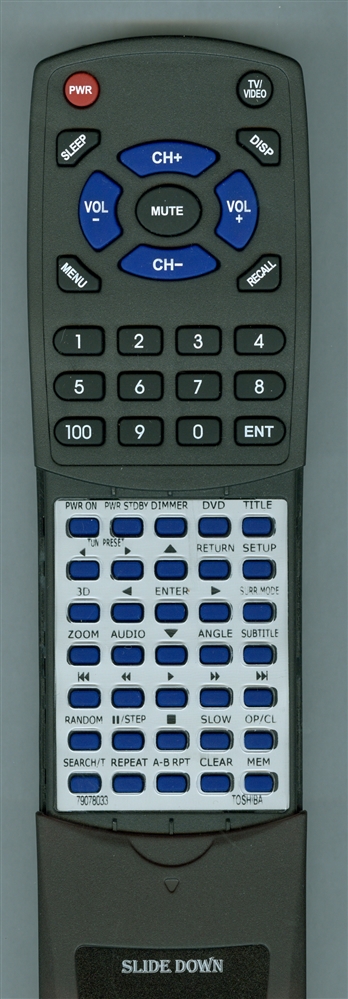 TOSHIBA 79078033 SE-R0022 replacement Redi Remote